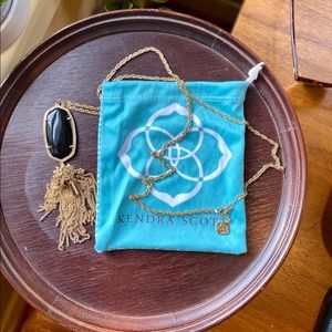 Kendra Scott Rayne Gold Necklace in Black